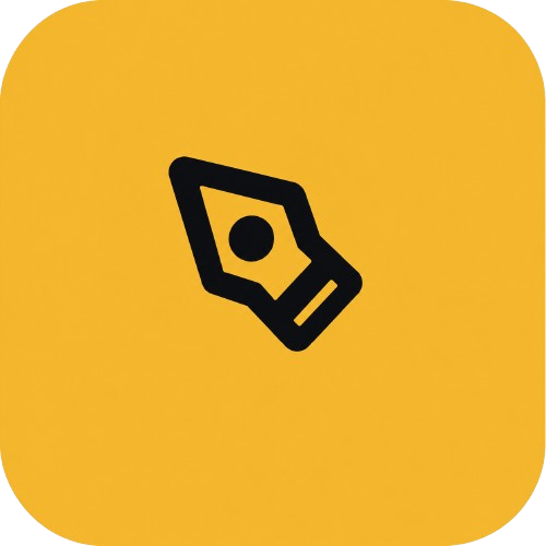 Output Yellow Black Geometric icon